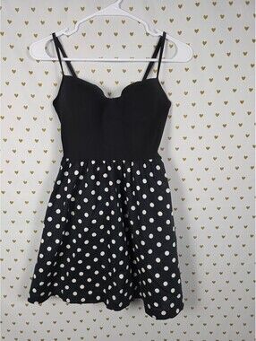 Victoria's Secret PINK Polka Dot Fit Flare Dress Underwire Pockets Rockabilly S